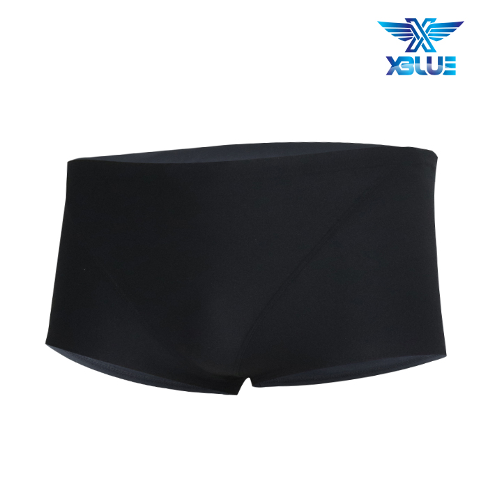 XBL-3100-솔리드 블랙베리 엑스블루 XBLUE 탄탄이 숏사각 주니어 수영복