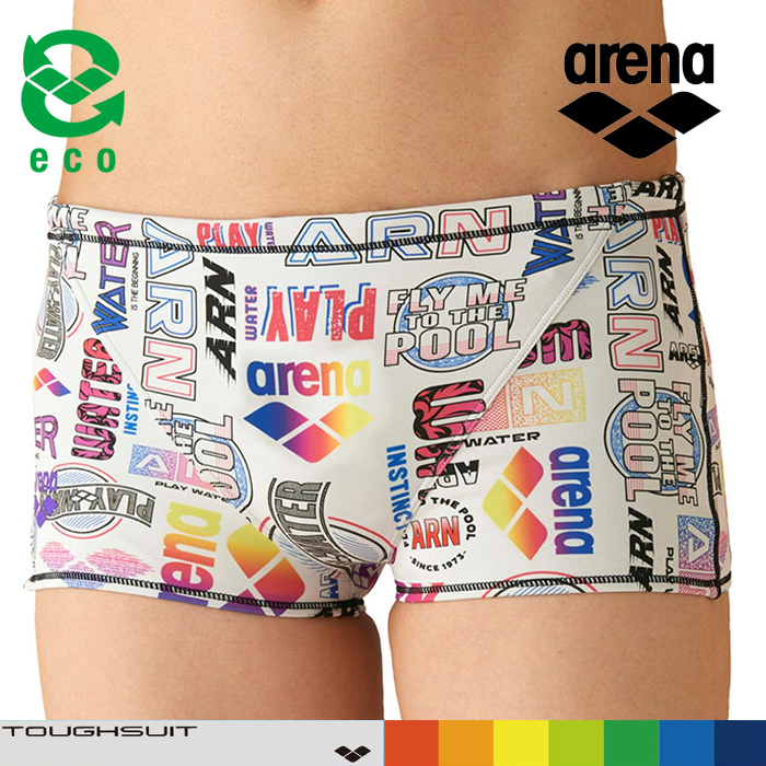 SAR-3109-WHBK 아레나 탄탄이 숏사각 수영복