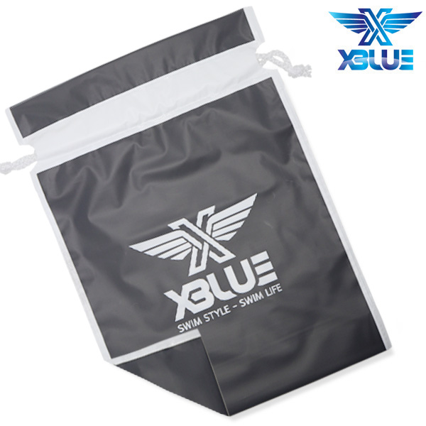 엑스블루 주머니백-검정 수영용품 가방